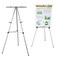 Audio-Visual Direct AudioVisual Direct Lightweight Aluminum FlipChart Presentation Easel 70 Inches Silver