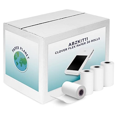 PaperPlanet Thermal Receipt Paper for Clover Flex 30 Rolls Compatible with Clover POS models C400 C401 C403 C405 C406