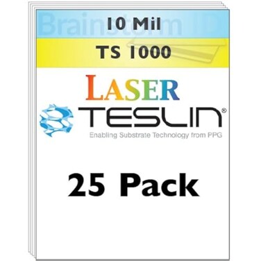 Brainstorm ID Laser Teslin Paper 25 Sheets