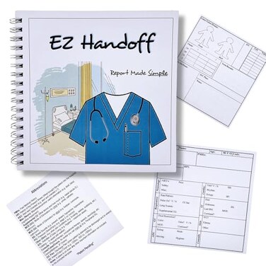 EZ Handoff Nurse Report Sheet Notebook Nursing Notebook with 100 Nursing Report Sheets Nursing Clinical Essentials Student Nurse Essentials Notebooks for Nursing School Compact Edition 6x6