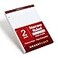 TOPS Docket Gold Writing Pads 812 x 1134 Narrow Rule 3Hole Punched White Paper 100 Sheets 2 Pack 99706