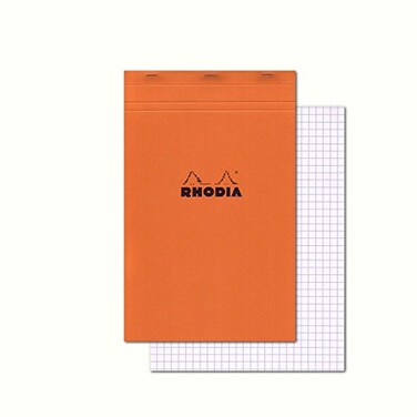 Rhodia Notepad No19 A4 Squared Orange
