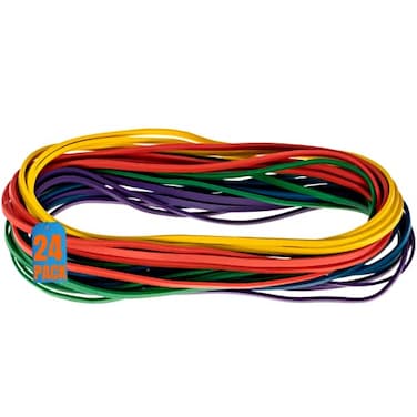 1InTheOffice Large Big Rubber Bands 24Pack