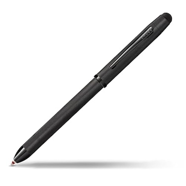 Cross Tech3 Refillable MultiFunction Ballpoint Pen with Stylus Medium Ballpen and Pencil Includes Premium Gift Box Brushed Black