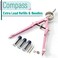 Mr. Pen Mr Pen Professional Compass for Geometry Extra Lead Metal Compass Drawing Tool for Students Drafting and Engineering Technical Drawings Circles and Geometry Projects