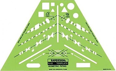 Rapidesign Isometric Piping Template 1 Each R43
