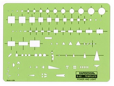 Rapidesign Power and Light Template 1 Each R62