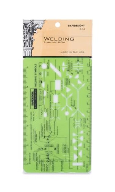 Rapidesign Welding PocketSize Template 1 Each R34