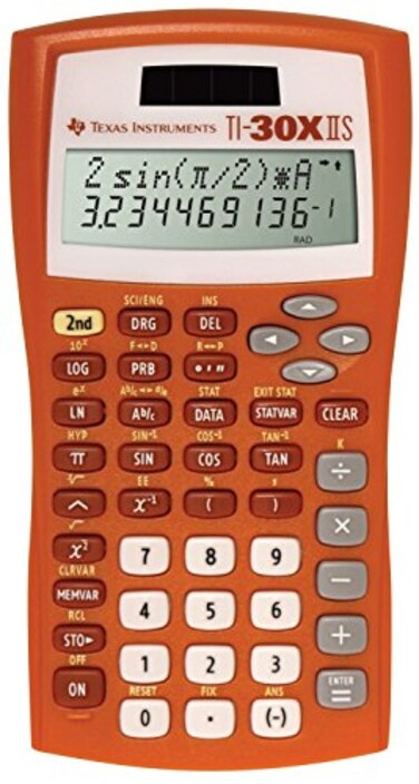 TEXAS INSTRUMENTS 30XIIS ScientificMath Calculator Orange