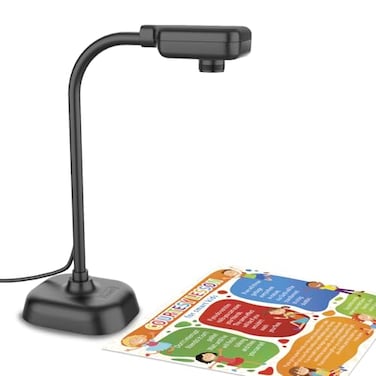 Gawervan Document Camera for Teachers and Classroom USB WebcamDoc Camera Builtin Mic Mac OS Windows Chromebook Compatible for Live Demo Web Conferencing Distance Learning Remote Teaching