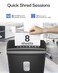 Locksworth 8Sheet MicroCut Paper Shredder P4 High Security 4 Gallon Bin 2Minute Continuous Run Home Small Office Use