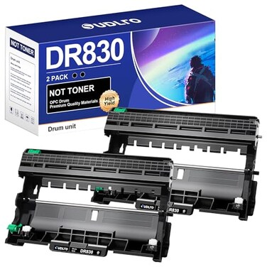 SUDLTO DR 830 DR830 Drum Unit Brother Not Toner Replacement for Brother DR830 Drum DR 830 TN830 Drum use with Brother DCPL2640DW HLL2460DW HLL2400D HLL2405DW HLL2480DW MFCL2760DW Printer 2 Packs