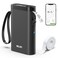 Nelko Label Maker Machine with Tape P21 Bluetooth Label Printer Wireless Mini Label Makers with Multiple Templates for School Office Home Black