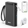 Nelko Label Maker Machine with Tape P21 Bluetooth Label Printer Wireless Mini Label Makers with Multiple Templates for School Office Home Black
