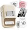 NIIMBOT B21 Label Maker 2 Inch Portable Thermal Label Printer Label Maker Machine with Tape Compatible with Android iOS PCLabeling for Home Storage Office and Small BusinessOffWhite