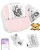 Ponek Mini Sticker Printer T02 Mini Printer Sticker Maker Sticker Maker Machine with 1 Roll Paper Bluetooth Thermal Inkness Note Machine Gift for Mothers Day Childrens Day Study Notes DIY Journal