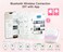 iDPRT Sticker Printer Portable Sticker Maker Machine Mini Inkless Bluetooth Thermal Printer for iPhone Android Pocket Printer for Labels Barcodes DIY Journaling Kids Gift Pink