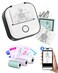 Memoking Mini Printer Sticker Printer T02 Portable Thermal Inkless Sticker Maker Machine Bluetooth Pocket Labeler for Study Graphics Anatomical Diagrams Photos Receipts DIYGift