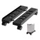 Hovadova Adjustable Mobile CPU Stand Ventilated Computer Tower Stand with 4 Caster Wheels Fits Most PC Tower Under Desk CPU Holder PC Floor Cart Computer Riser for Gamers and Students Large Black