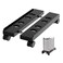 Hovadova Adjustable Mobile CPU Stand Ventilated Computer Tower Stand with 4 Caster Wheels Fits Most PC Tower Under Desk CPU Holder PC Floor Cart Computer Riser for Gamers and Students Large Black