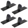 MOUNTAINARK 4 Pack Black Office Desk Partition Clamp T Shaped Sneeze Guard Bracket Support Aluminum