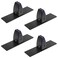 MOUNTAINARK 4 Pack Black Office Desk Partition Clamp T Shaped Sneeze Guard Bracket Support Aluminum
