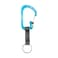 Nite Ize SlideLock Key Ring Aluminum Locking Carabiner Key Chain with Webbing Blue