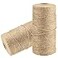 YZSFIRM 15mm 656ft Natural Jute Garden Rope 2 Roll Brown Hemp Twine
