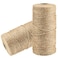 YZSFIRM 15mm 656ft Natural Jute Garden Rope 2 Roll Brown Hemp Twine