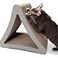 PetFusion 3Sided Vertical Scratch Play Perch Cat Scratching Post 18 x 105 x 159 Multiple Angle Cat Scratching Pad 6 Usable Sides 100 Recyclable Cardboard Lounge