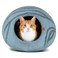 MEOWFIA Premium Felt CAT CAVE Bed Medium Aquamarine