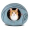 MEOWFIA Premium Felt CAT CAVE Bed Medium Aquamarine