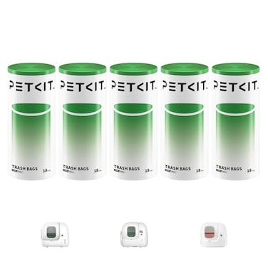 PETKIT Replacement Trash Bag Waste Bag for PuraMax 2PUROBOT Max Pro Automatic Cat Litter Box5 Rolls 5 Roll90 count