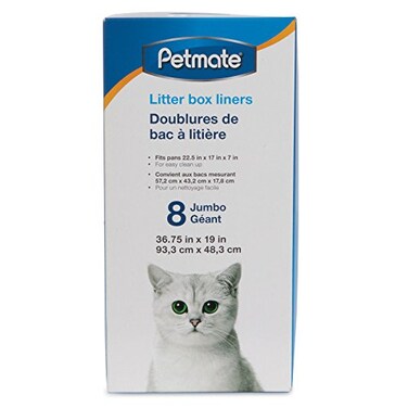 Petmate Litter Pan Boxed Liners Jumbo 8 Pack