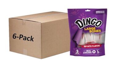 Dingo Rawhide Bone Large 3Count