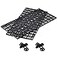 WEAVERBIRD 2 Pcs Aquarium Divider Tray Plastic Grid Divider Tray Egg Crate for Aquarium Fish Tank Bottom Isolation Black