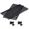 WEAVERBIRD 2 Pcs Aquarium Divider Tray Plastic Grid Divider Tray Egg Crate for Aquarium Fish Tank Bottom Isolation Black