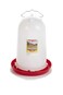 Little Giant Plastic Poultry Drinker Heavy Duty Plastic Gravity Fed Water Container Jar Chicken Waterer with Handle 3 Gallon