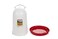 Little Giant Plastic Poultry Drinker Heavy Duty Plastic Gravity Fed Water Container Jar Chicken Waterer with Handle 3 Gallon