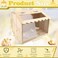 Quxddy Chicken Brooder Box Large Wooden Brooder Box for Chicks Chick Brooder Baby Chicken Supplies Animal Playpen with Top for Chickens Ducks Quails Hamsters 157118118