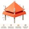 JXJHOVV Chick Brooder Heating Plate 10 x 10 with AntiRoosting Cone Stepless Adjustable Height for Up to 15 Chicks Energy Efficient Mother Hen Brooder for Poultry