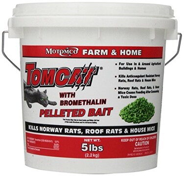 MOTOMCO Tomcat Mouse and Rat Bromethalin Pellets 5Pound