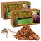 Riare 2 Pack Natural Coconut Chip Substrate for Reptiles Compressed Coconut Husk Reptiles Bedding Coco Husk Chip Terrarium Substrate for Snakes Tortoises Ball Python Frogs Bearded Dragon Lizard
