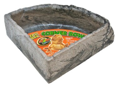 Zoo Med KB40 Reptile Rock Corner Water Dish Large