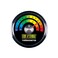 Exo Terra Thermometer for Reptile Terrarium Provides Temperatures in Both Celsius and Fahrenheit