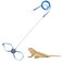 Wontee 2 Pack Adjustable Reptile Harness and Leash for Lizard Gecko Bearded Dragon Outside Walk Blue