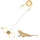 Wontee 2 Pack Adjustable Reptile Harness and Leash for Lizard Gecko Bearded Dragon Outside Walk Yellow
