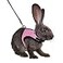 Niteangel Adjustable Soft Harness with Elastic Leash for Rabbits M Pink