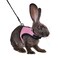 Niteangel Adjustable Soft Harness with Elastic Leash for Rabbits M Pink