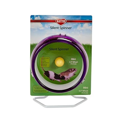 Kaytee Silent Spinner Wheel For Pet Mice and Dwarf Hamsters Mini 45 Inch